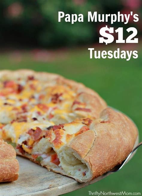 Papa murphy's 12 tuesday - Federal Way. Closed - Opens at 11:00 AM Tuesday. 31653 Pacific Hwy South. Order online for contactless pick up at Papa Murphy's 4435 A St SE in Auburn, WA for an easy home-baked meal. Change the way you pizza.